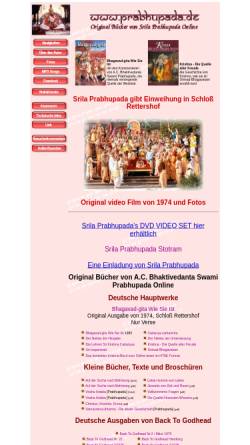 Vorschau der mobilen Webseite www.prabhupada.de, Prabhupadas Texte