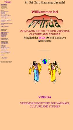 Vorschau der mobilen Webseite www.vrindavan.org, Vrinda