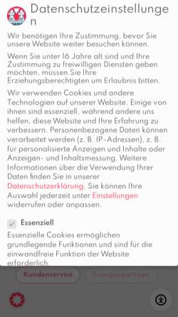 Vorschau der mobilen Webseite www.stadtwerke-itzehoe.de, Stadtwerke Itzehoe
