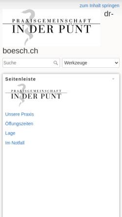 Vorschau der mobilen Webseite www.dr-boesch.ch, Empfänger