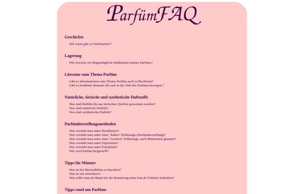 Vorschau von www.parfuem-faq.de, Parfüm FAQ