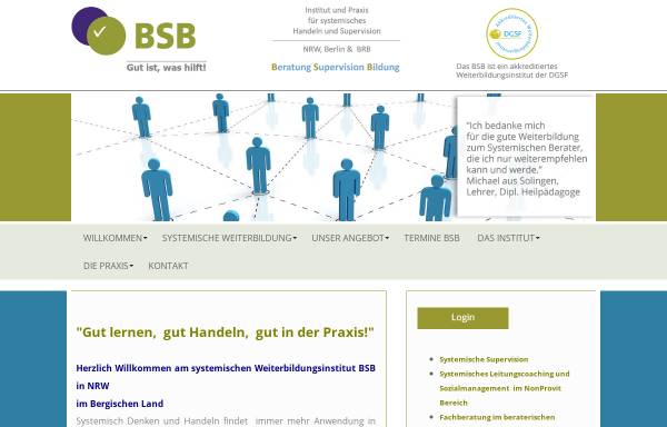 Vorschau von www.bsb-konfliktloesungen.de, Beratung Supervision Bildung BSB