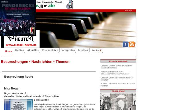 Vorschau von www.klassik-heute.de, Klassik heute: Joseph Martin Kraus
