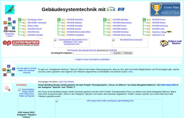 Vorschau von www.eib-home.de, Gebäudesystemtechnik mit EIB
