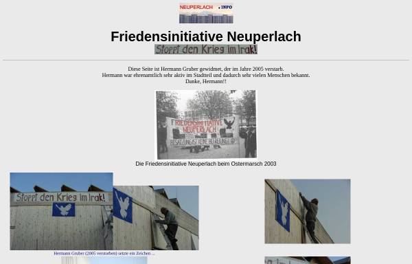 Vorschau von www.neuperlach.info, Friedensinitiative Neuperlach