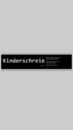Vorschau der mobilen Webseite www.kinderschreie.de, Kinderschreie... eine Seite gegen Kindesmissbrauch