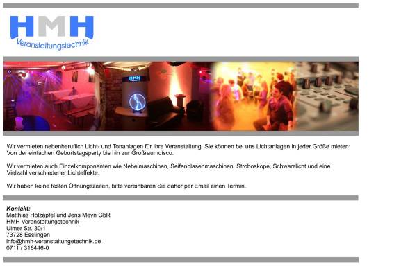 Vorschau von hmh-veranstaltungstechnik.de, HMH Veranstaltungstechnik