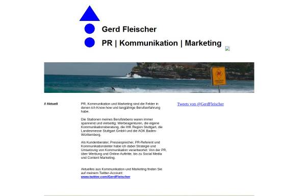 Vorschau von www.gerdfleischer.com, Communication Werbeagentur