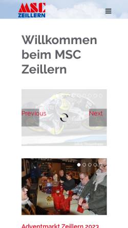 Vorschau der mobilen Webseite msc-zeillern.at, MSC Zeillern