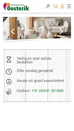 Vorschau der mobilen Webseite www.oosterik.nl, Gartencenter Oosterik