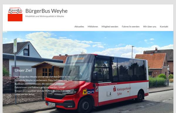 Vorschau von buergerbus-weyhe.de, BürgerBus Weyhe e.V.