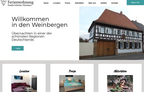 Vorschau von www.ferienwohnung-schroeder-obermann.de, Ferienwohnung Familie Schröder-Obermann