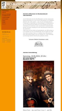 Vorschau der mobilen Webseite www.musikantebuckl.de, Musikantebuckl Oberotterbach
