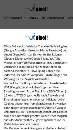 Vorschau der mobilen Webseite www.pixelconcept.de, Pixelconcept GmbH
