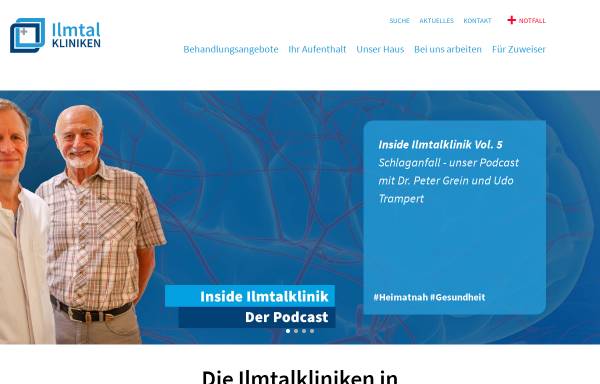 Vorschau von www.ilmtalklinik.de, Ilmtalklinik Pfaffenhofen