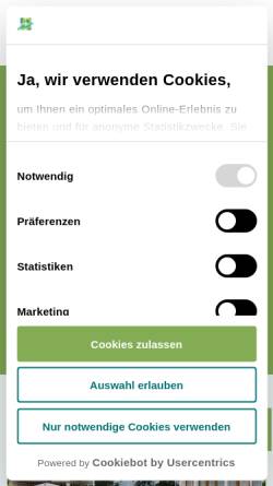 Vorschau der mobilen Webseite kliniken-naturpark-altmuehltal.com, Kliniken im Naturpark Altmühltal