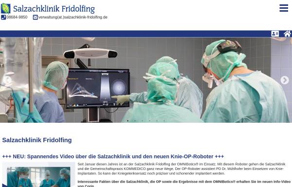 Vorschau von www.salzachklinik-fridolfing.de, Salzachklinik Fridolfing