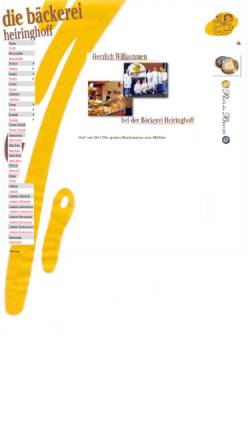 Vorschau der mobilen Webseite www.die-baeckerei-heiringhoff.de, Bäckerei Heiringhoff