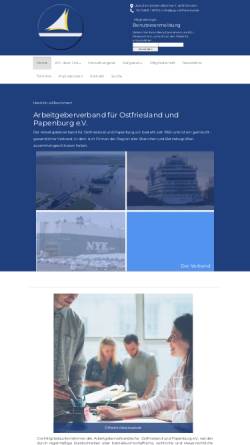 Vorschau der mobilen Webseite www.agv-ostfriesland.de, Arbeitgeberverband für Ostfriesland und Papenburg e.V. [AGV]