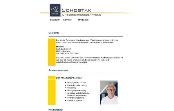 Vorschau von www.schostak-und-partner.de, Schostak & Partner Unternehmensberatung, Inh. Dr. Volker Schostak