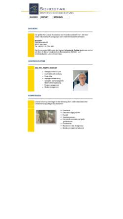 Vorschau der mobilen Webseite www.schostak-und-partner.de, Schostak & Partner Unternehmensberatung, Inh. Dr. Volker Schostak