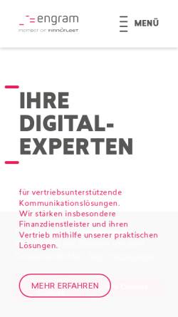 Vorschau der mobilen Webseite www.engram.de, Engram AG