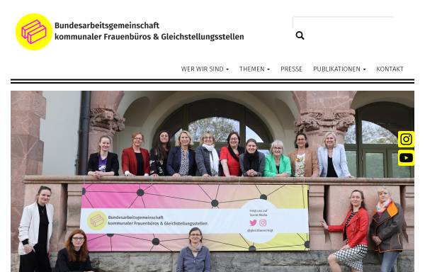 Vorschau von www.frauenbeauftragte.de, Bundesarbeitsgemeinschaft der kommunalen Frauenbüros und Gleichstellungsstellen (BAG)