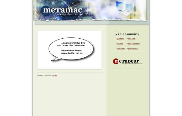 Vorschau von www.metamac.de, Metamac