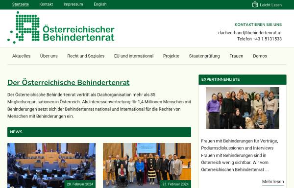 Vorschau von www.oear.or.at, Österreichische Arbeitsgemeinschaft für Rehabilitation