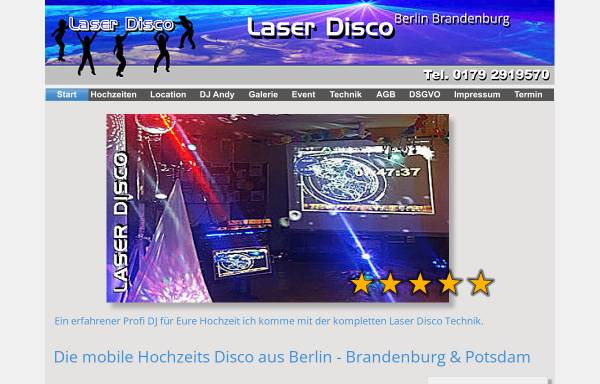 Vorschau von www.laserdisco.de, Andy Hochzeits DJ