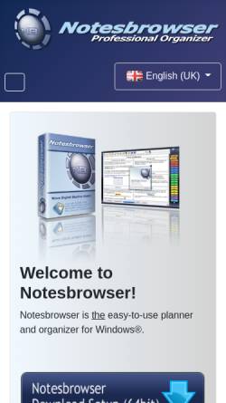 Vorschau der mobilen Webseite www.notesbrowser.de, Notesbrowser