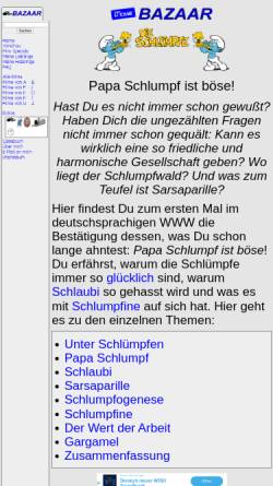 Vorschau der mobilen Webseite www.moviebazaar.de, Papa Schlumpf ist böse!