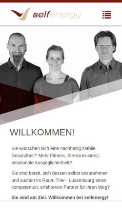 Vorschau der mobilen Webseite www.selfenergy.de, Self Energy