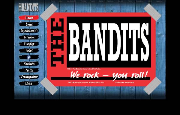 Vorschau von www.the-bandits-rock.de, The Bandits