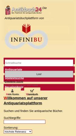 Vorschau der mobilen Webseite www.antikbuch24.de, Antikbuch24