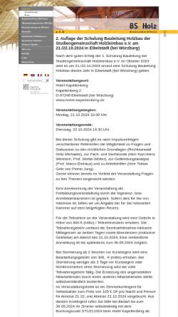 Vorschau der mobilen Webseite www.brettschichtholz.de, Studiengemeinschaft Holzleimbau e.V.