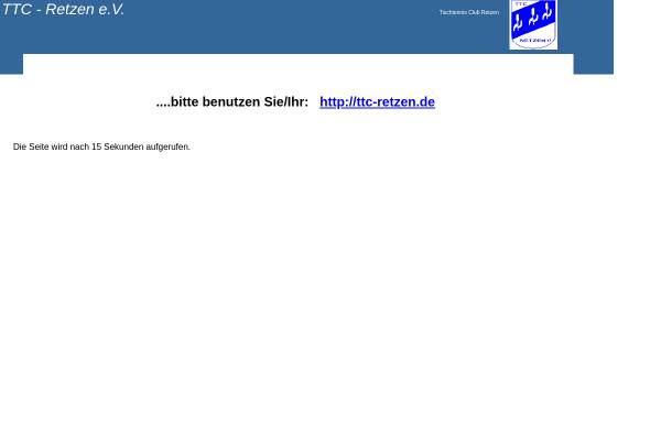 Vorschau von home.teleos-web.de, Tischtennisclub Retzen e.V.