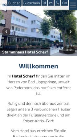 Vorschau der mobilen Webseite www.hotel-scherf.de, Hotel Scherf