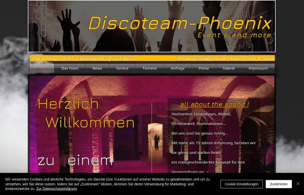 Vorschau von www.discoteam-phoenix.com, Discoteam-Phoenix