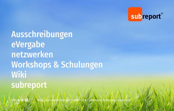 Vorschau von subreport.de, Subreport - Verlag Schawe GmbH