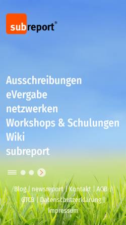 Vorschau der mobilen Webseite subreport.de, Subreport - Verlag Schawe GmbH
