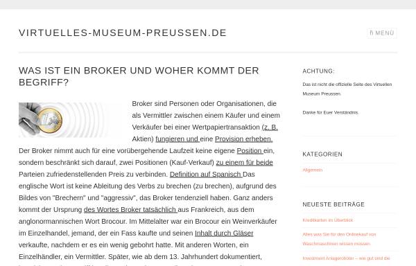 Virtuelles Museum Preussen
