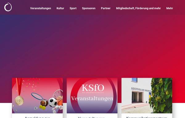 Vorschau von www.ksfo.de, Kultur und Sport in Oberursel e.V.
