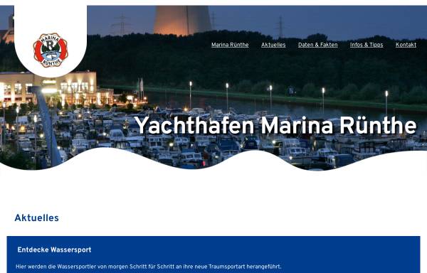 Vorschau von www.yachthafen-marina-ruenthe.de, Marina Rünthe