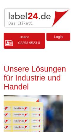 Vorschau der mobilen Webseite www.druckereiheinen.de, Druckerei Heinen GmbH