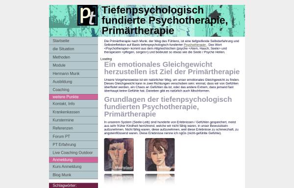 Vorschau von primaertherapie.de, Primärtherapie