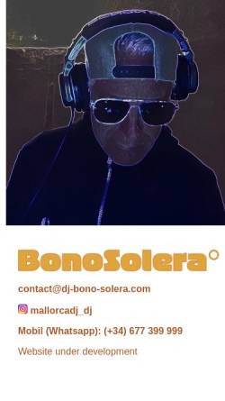 Vorschau der mobilen Webseite www.dj-bono-solera.com, DJ BonoSolera