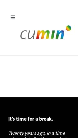 Vorschau der mobilen Webseite www.cumin.de, Cumin GmbH