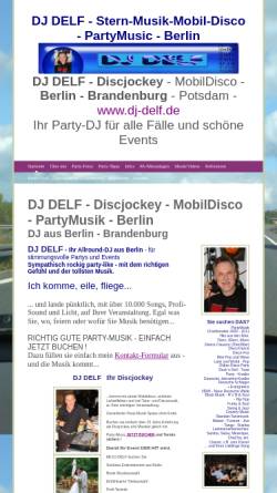 Vorschau der mobilen Webseite www.dj-delf.de, DJ Delf