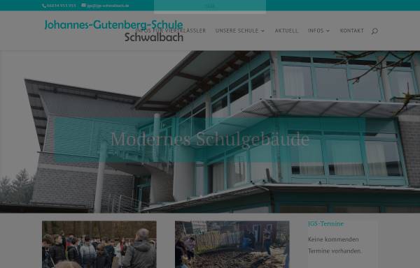 Vorschau von www.jgs-schwalbach.de, ERS Erweiterte Realschule Johannes Gutenberg Schule